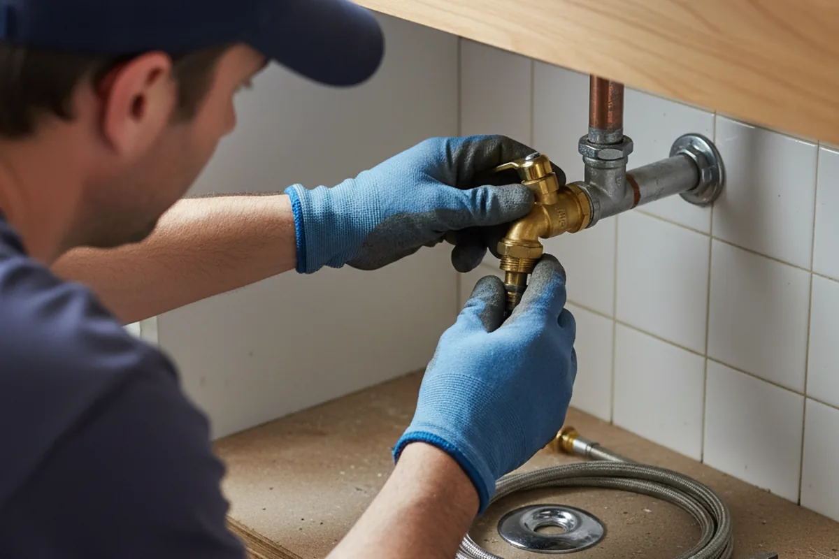 Shutoff valve and fitting work during Emergency Plumbing in Lakeshore